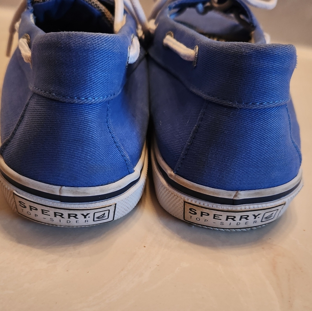Sperry Top-Sider Blue and White Boat Shoes with Classic Design size 10.5 - Picture 8 of 9